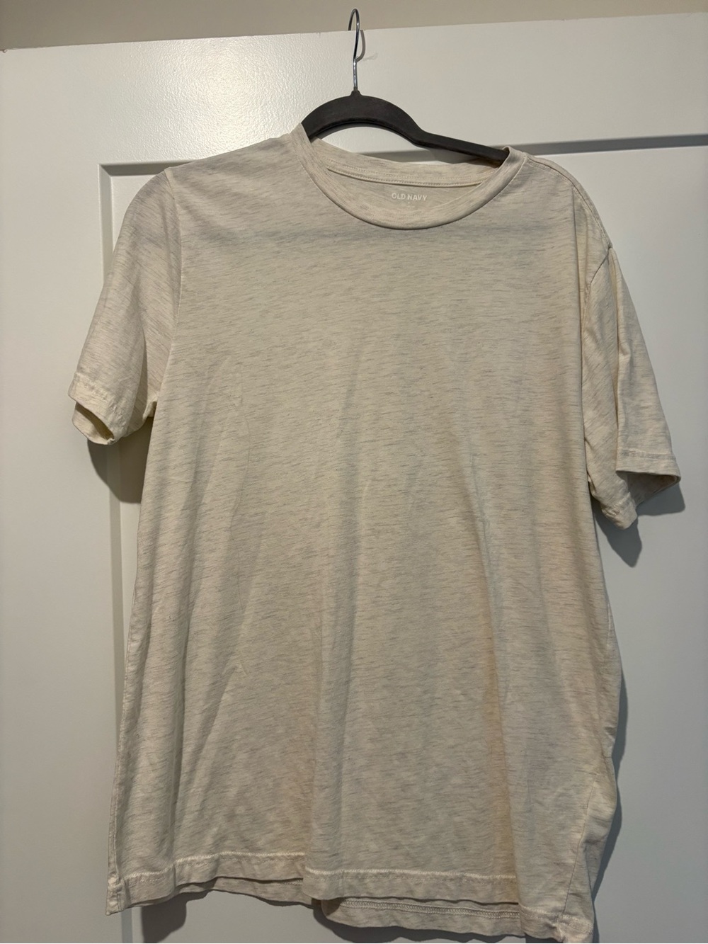Old Navy Men's Short Sleeve Crewneck T-Shirt - Light Cream